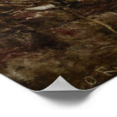 Corot - Landschap Zonsondergang Poster (Hoek)