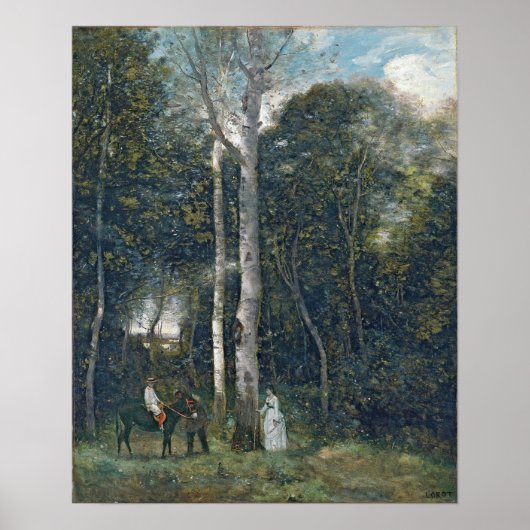 Corot - Lions Park in Port-Marly Poster (Voorkant)