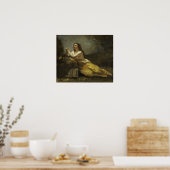Corot - Madeleine in gebed Poster (Keuken)