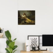 Corot - Madeleine in gebed Poster (Thuiskantoor)