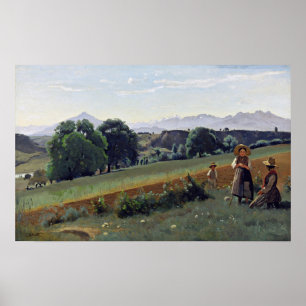 Corot-Mornex (Haute-Savoie) 1840 Poster