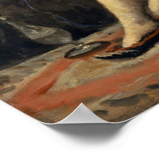 Corot - Odalisque 1871 Poster (Hoek)