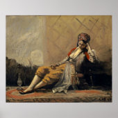 Corot - Odalisque 1871 Poster (Voorkant)