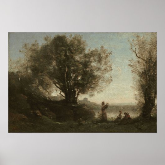 Corot - Orpheus betreurt Eurydice Poster (Voorkant)