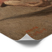 Corot - Peinzende jonge vrouw Poster (Hoek)