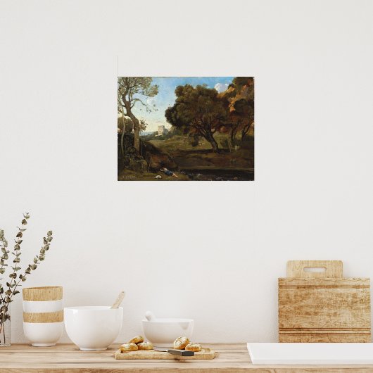 Corot - Shepherd's Rest Poster (Keuken)