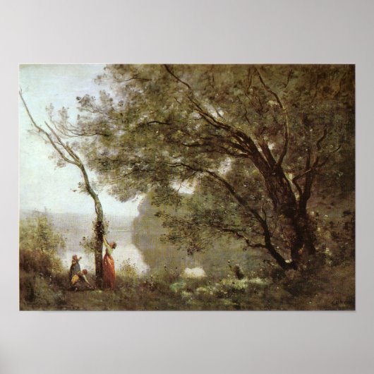 Corot - Souvenir de Mortefontaine Poster (Voorkant)