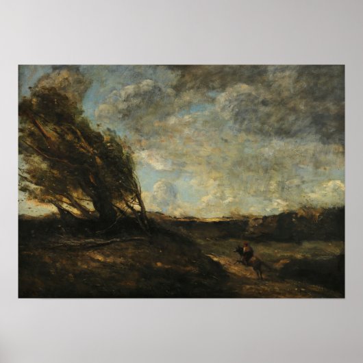 Corot - The Gale 1865 Poster (Voorkant)
