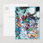 Corp-groep met ringen briefkaart (Voorkant / Achterkant)