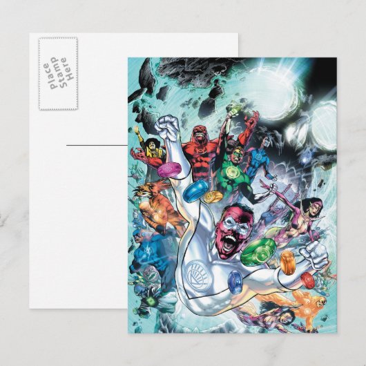 Corp-groep met ringen briefkaart (Voorkant / Achterkant)