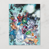 Corp-groep met ringen briefkaart (Voorkant)