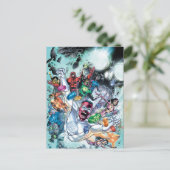 Corp-groep met ringen briefkaart (Staand voorkant)