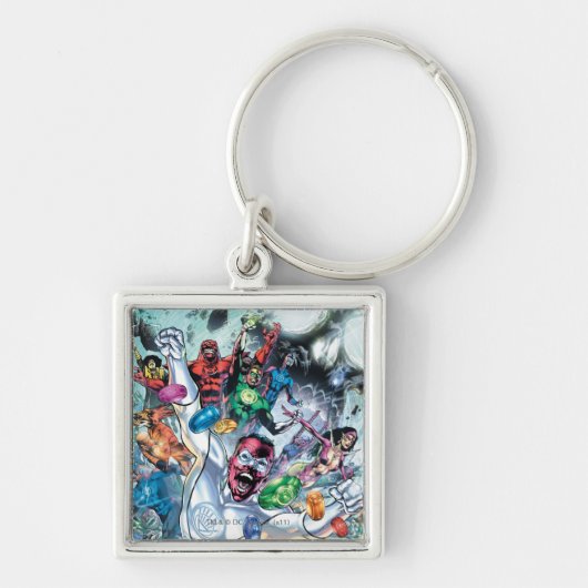 Corp-groep met ringen sleutelhanger (Voorkant)