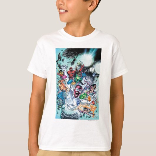 Corp-groep met ringen t-shirt (Voorkant)