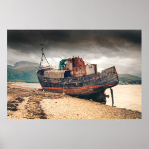 Corpach Wreck Poster