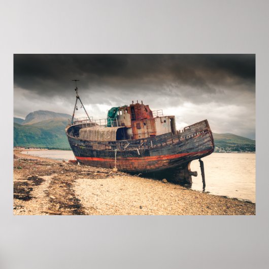 Corpach Wreck Poster (Voorkant)