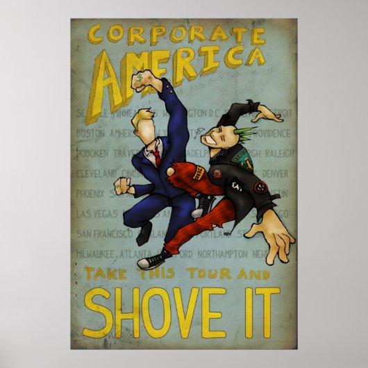 Corporate America Tour Poster (Voorkant)