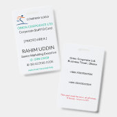 Corporate Badge | Employee Photo – Business ID (Voor- en achterkant)