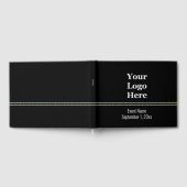 Corporate Black White en Gold Your Logo hier Gastenboek (Volledig)