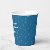 Corporate Blue Grey Golf Pattern - Paper Cup Papieren Bekers (Links)