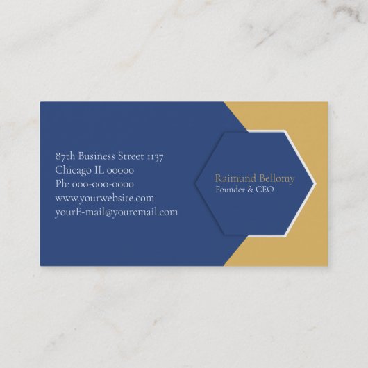 Corporate Blue Visitekaartje (Achterkant)