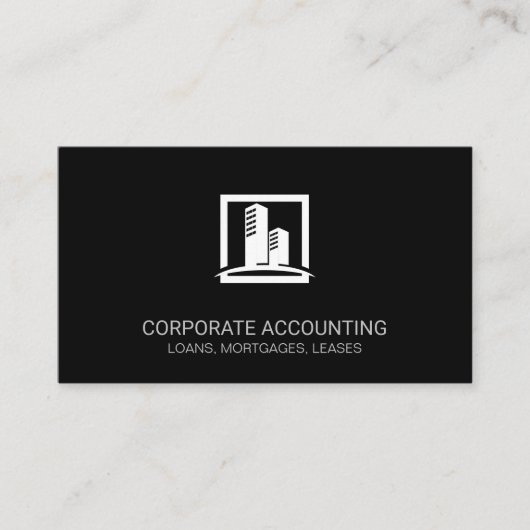 Corporate Building-pictogram Visitekaartje (Voorkant)