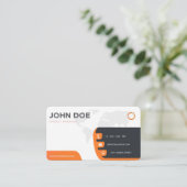 Corporate business card visitekaartje (Staand voorkant)