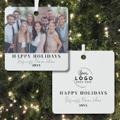 Corporate Business Christmas Metalen Ornament