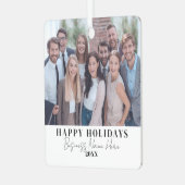 Corporate Business Christmas Metalen Ornament (Voorkant links)