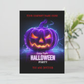 Corporate Business Halloween Office Party Logo Kaart (Staand voorkant)