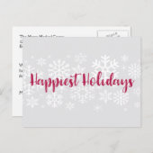 Corporate Business Happiest Feestdagen Briefkaart (Voorkant / Achterkant)