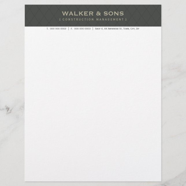 CORPORATE BUSINESS LETTERHEAD:: Gewoon slim 5 Briefhoofd (Voorkant)
