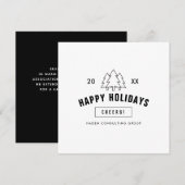 Corporate Business Logo Client Apprecia Holida Feestdagenkaart (Voorkant / Achterkant)