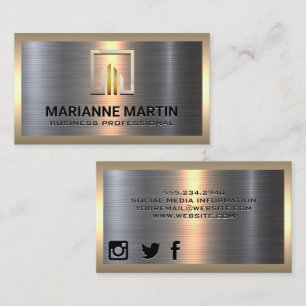 Corporate Business Logo   Metallic Visitekaartje