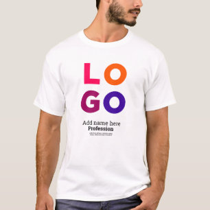 Corporate Business Logo, naam, beroep en tekst T-shirt