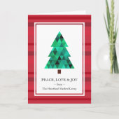 Corporate Business Mod Geometric Holiday Card Feestdagen Kaart (Voorkant)