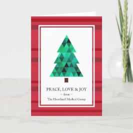 Corporate Business Mod Geometric Holiday Card Feestdagen Kaart