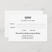 Corporate Business Social Dinner Event RSVP (Voorkant / Achterkant)