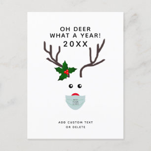 Corporate Christmas 2020 Logo Gezichtsmasker Rendi Feestdagenkaart