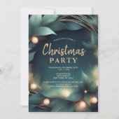 Corporate Christmas Kantoor Party Invitation Feestdagenkaart (Voorkant)