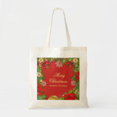 Corporate Christmas Party Favor Canvas tas (Voorkant)