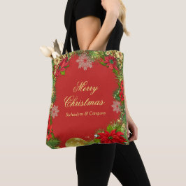 Corporate Christmas Party Gift Canvas tas