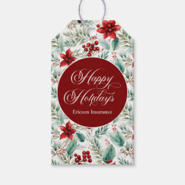Corporate Christmas Party Greenery Poinsettia  Cadeaulabel