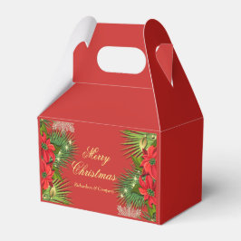 Corporate Christmas Party Rode en Gouden Favor Box Bedankdoosjes
