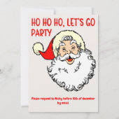 Corporate Christmas Party uitnodiging Santa Kantoo (Achterkant)