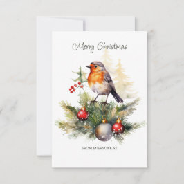 Corporate Christmas Red Robin Kaart