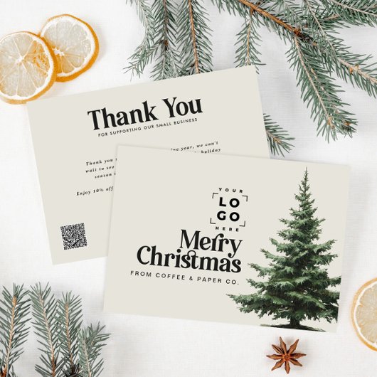 Corporate Christmas uw logo QR-code bedankt