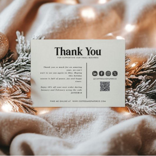 Corporate Christmas uw logo QR-code bedankt