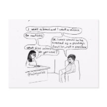 Corporate Communications Unicorn-Briefkaart