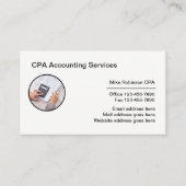 Corporate CPA Accountant Visitekaartje Design (Voorkant)